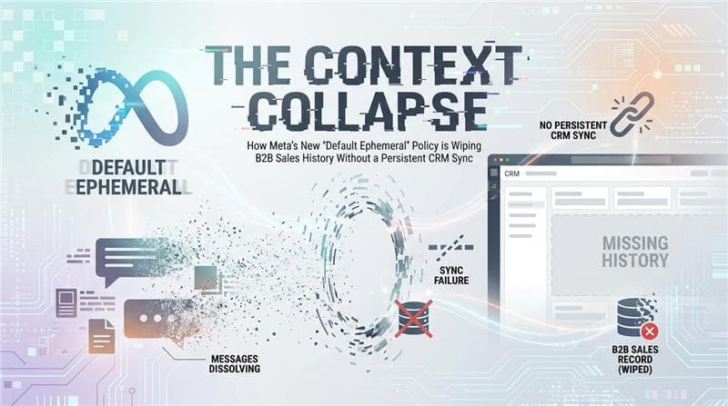 The Context Collapse: Why Ephemeral WhatsApp Messages Are Costing B2B Sales Teams Millions (And How to Fix It)