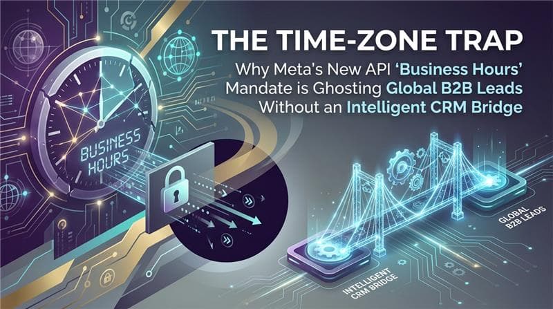 The Time-Zone Trap: Why Meta’s New API Rules Are Ghosting Global B2B Leads Without an Intelligent CRM Bridge